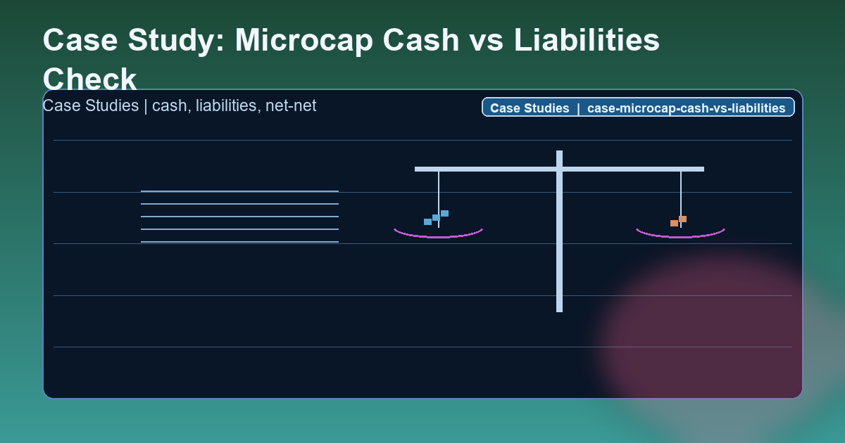 Case Study: Microcap Cash vs Liabilities Check Case Study hero image