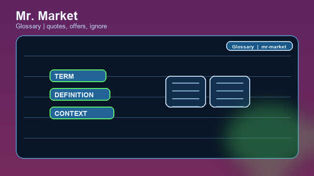 Mr. Market Glossary card image