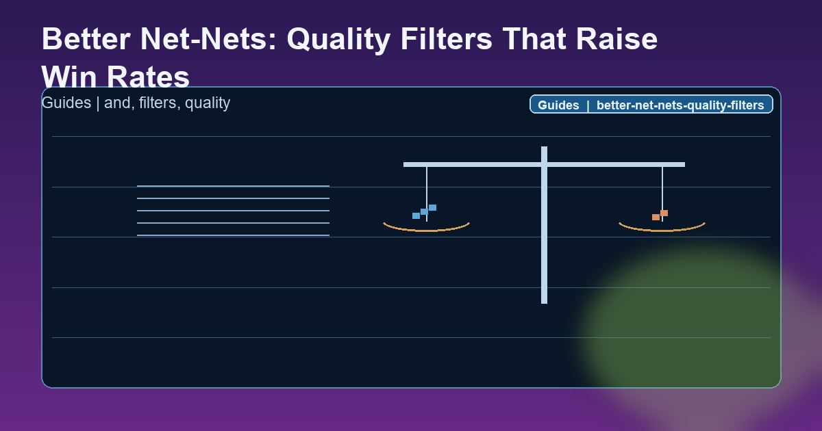 Better Net-Nets: Quality Filters That Raise Win Rates Guide hero image