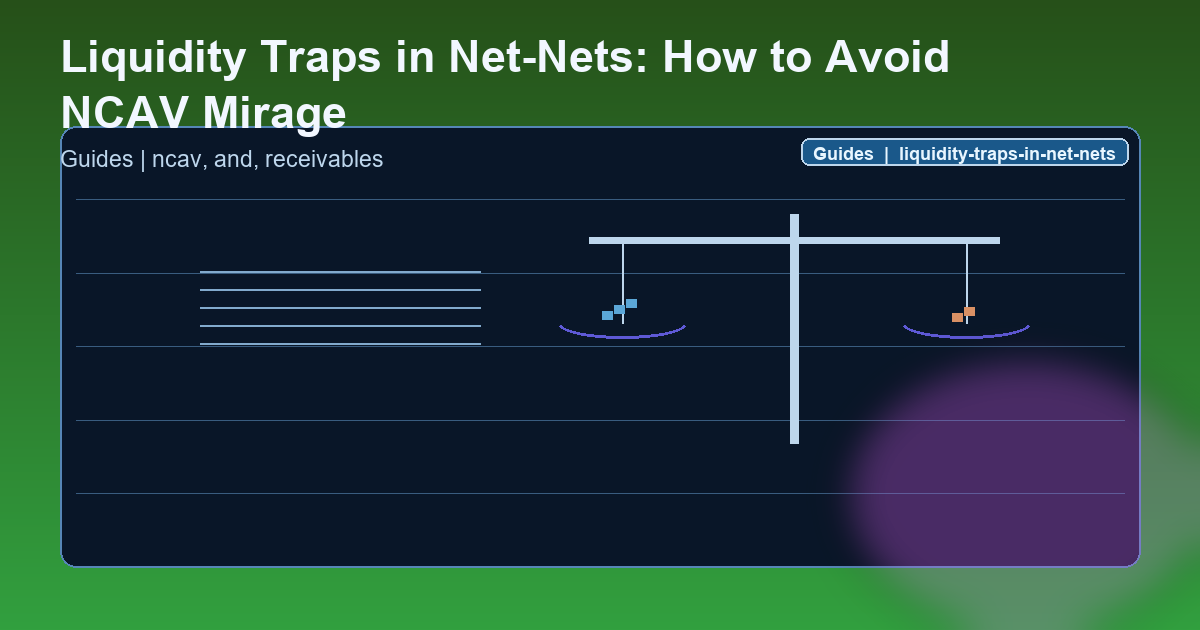 Liquidity Traps in Net-Nets: How to Avoid NCAV Mirage Guide hero image