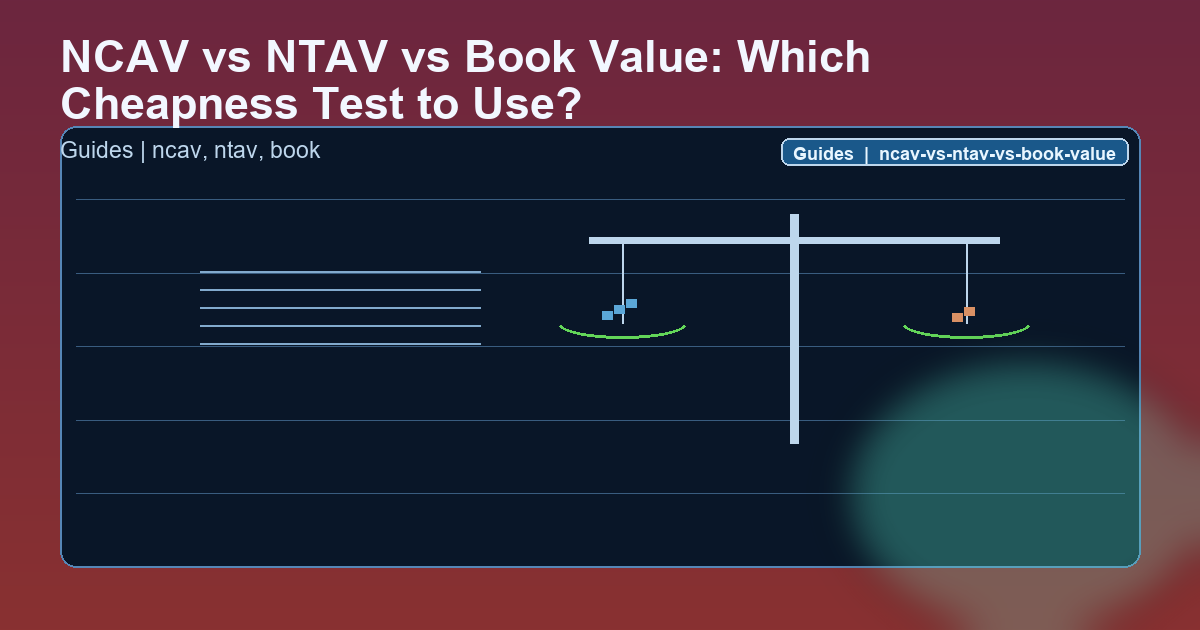 NCAV vs NTAV vs Book Value: Which Cheapness Test to Use? Guide hero image