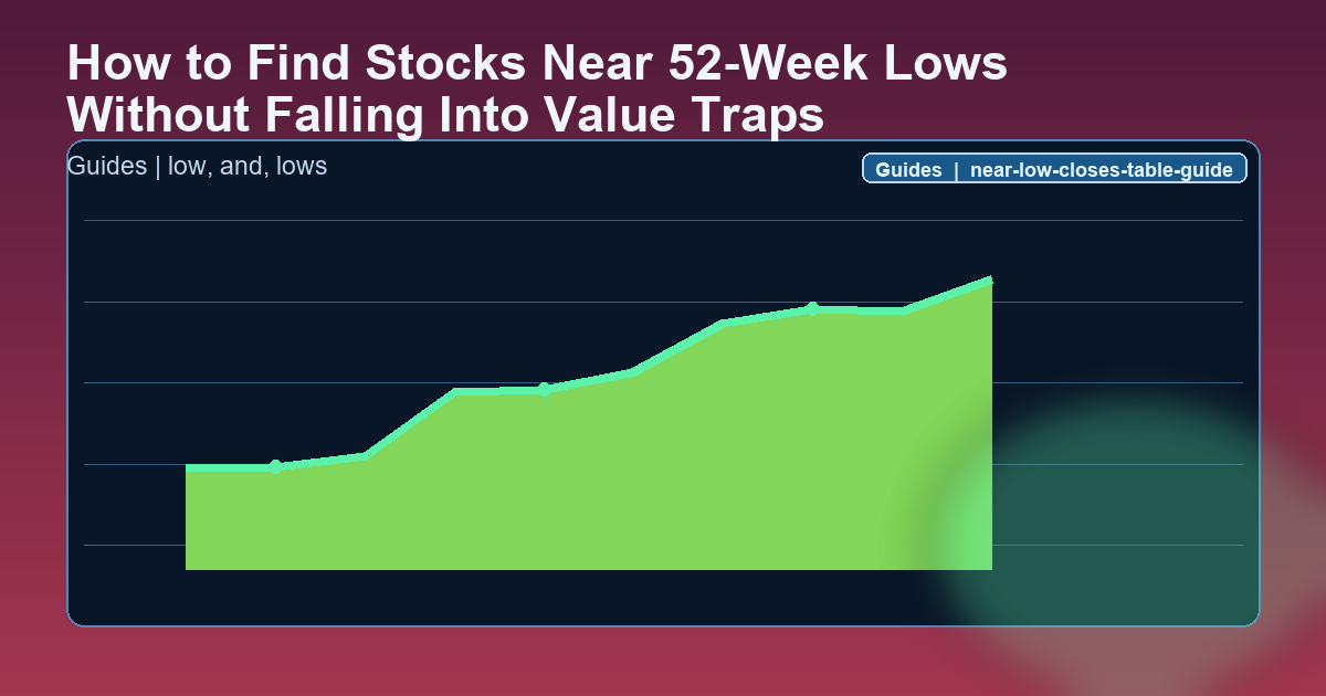 How to Find Stocks Near 52-Week Lows Without Falling Into Value Traps Guide hero image