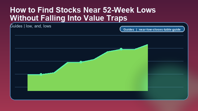 How to Find Stocks Near 52-Week Lows Without Falling Into Value Traps Guide card image
