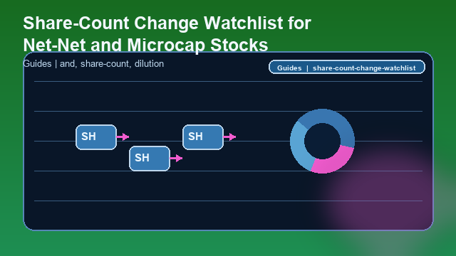 Share-Count Change Watchlist for Net-Net and Microcap Stocks Guide card image