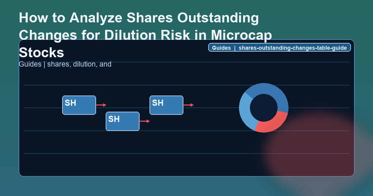How to Analyze Shares Outstanding Changes for Dilution Risk in Microcap Stocks Guide hero image